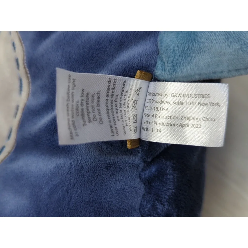 Mario Lopez Child's room decor throw pillow blue rocket space ship plush stuffed